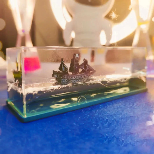 DriftGlow Cruiser – Fluid Motion Desk Ornament & Gift